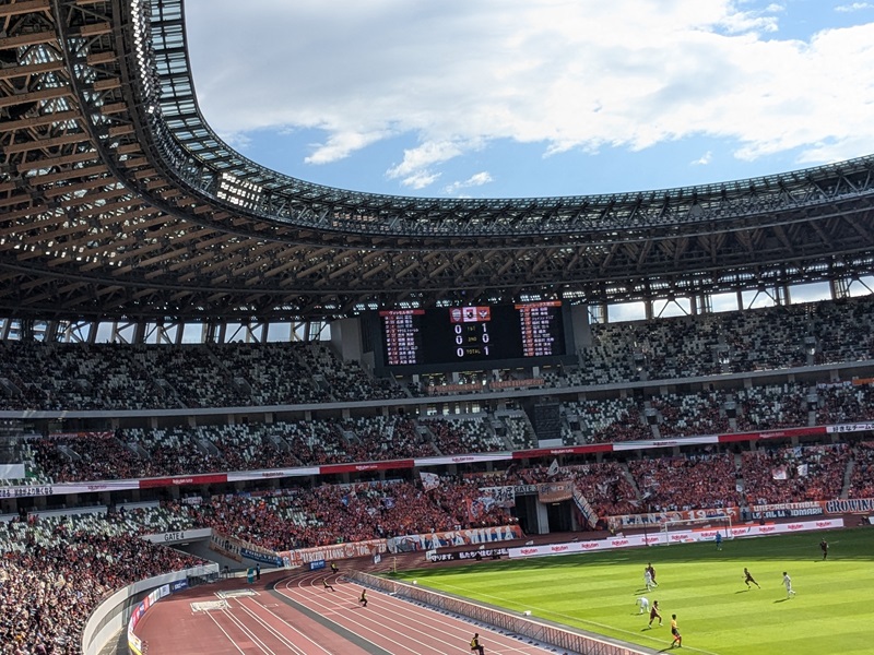 【画題】国立競技場　サッカー戦　【撮影地】東京都新宿区