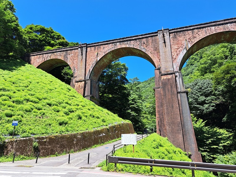 【画題】めがね橋　【撮影地】群馬県安中市　碓氷峠